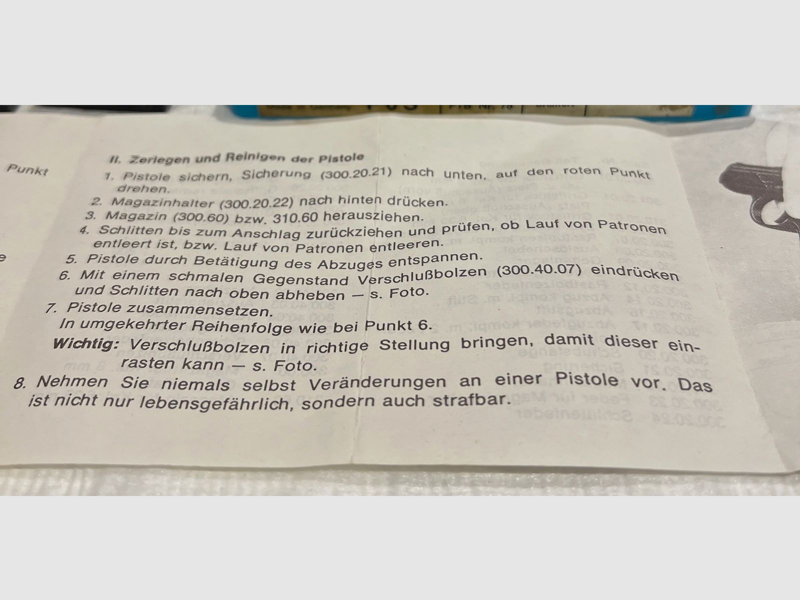 Reck P6 8mm Schreckschusspistole