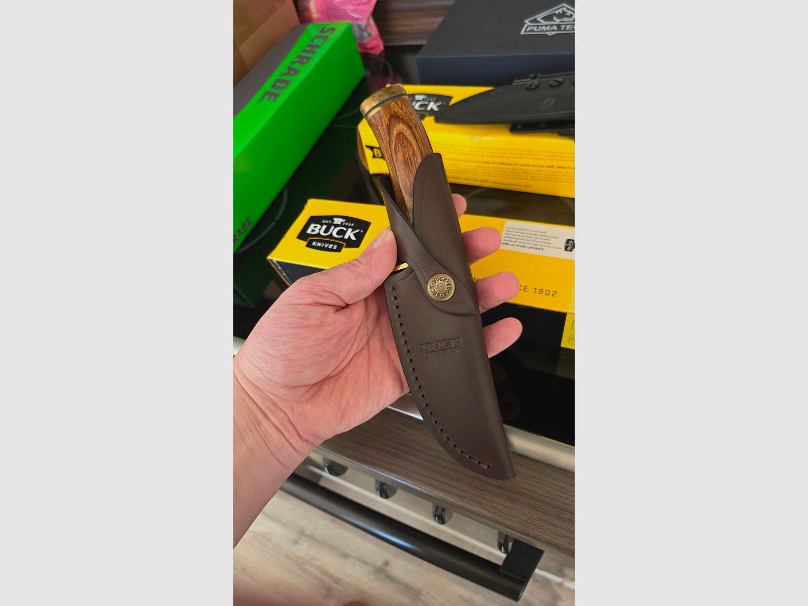 Couteaux de Buck avec silex