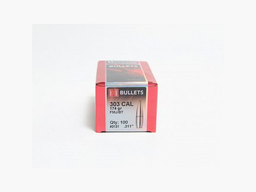 BOITE DE 100 OGIVES HORNADY 303 CAL.3105 174 GRS FMJ-BT