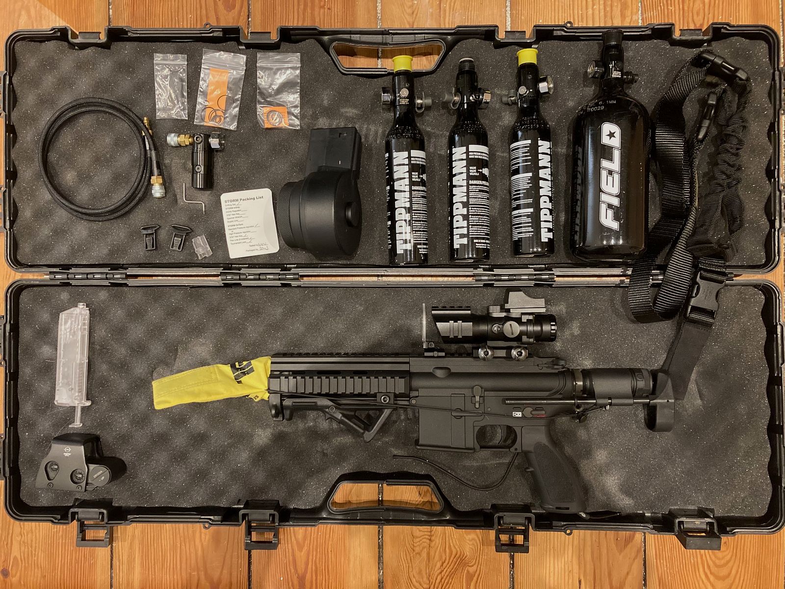 Airsoft rifle in HK416C-/HK416 style – extensive setup