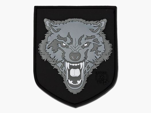 Jackets To Go 3D-Patch Wolf grau