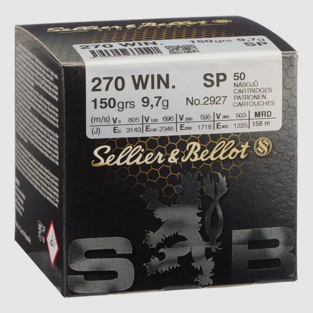 Sellier & Bellot 150grs SP 50pcs .270Win