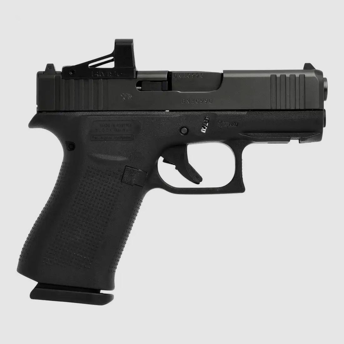 Glock Glock 43X mit montiertem RMSc Shield Red Dot