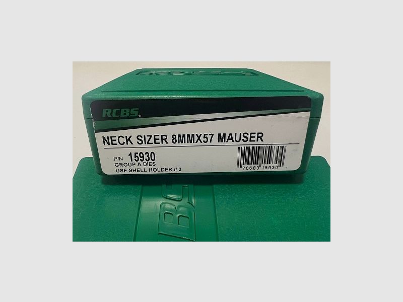 RCBS Hülsenhalskalibriermatrize 8x57 Mauser #15930 - robust & Präzise