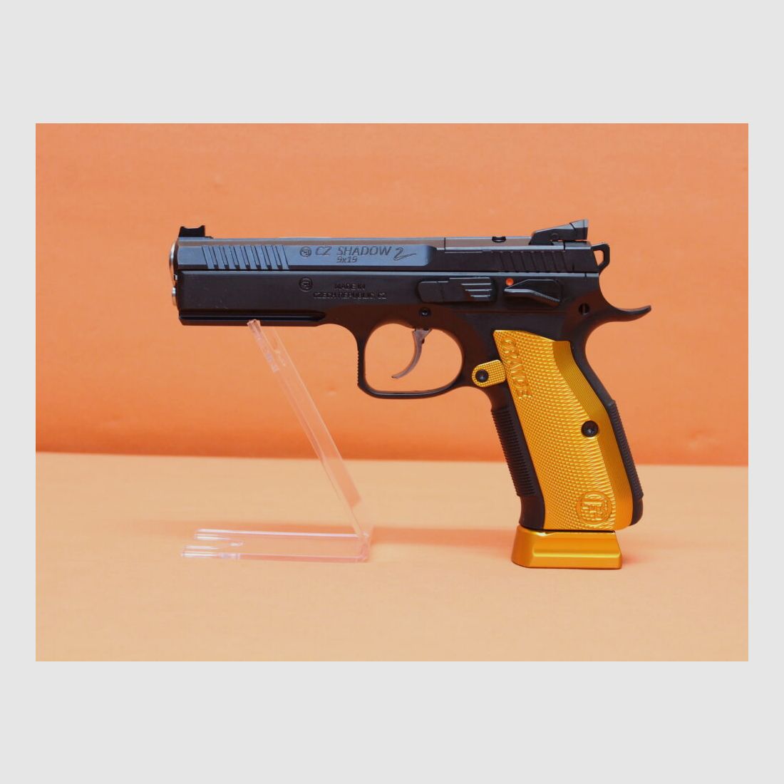 CZUB Ha.Pistolet 9mmLuger CZUB CZ SHADOW2 Orange OR Prêt pour Optiques 119mm Canon/ pour Red Dot Sight CZ75