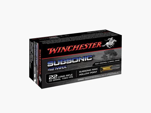Winchester Subsonic 42 Max Kal. .22 lfb - 50 Stk