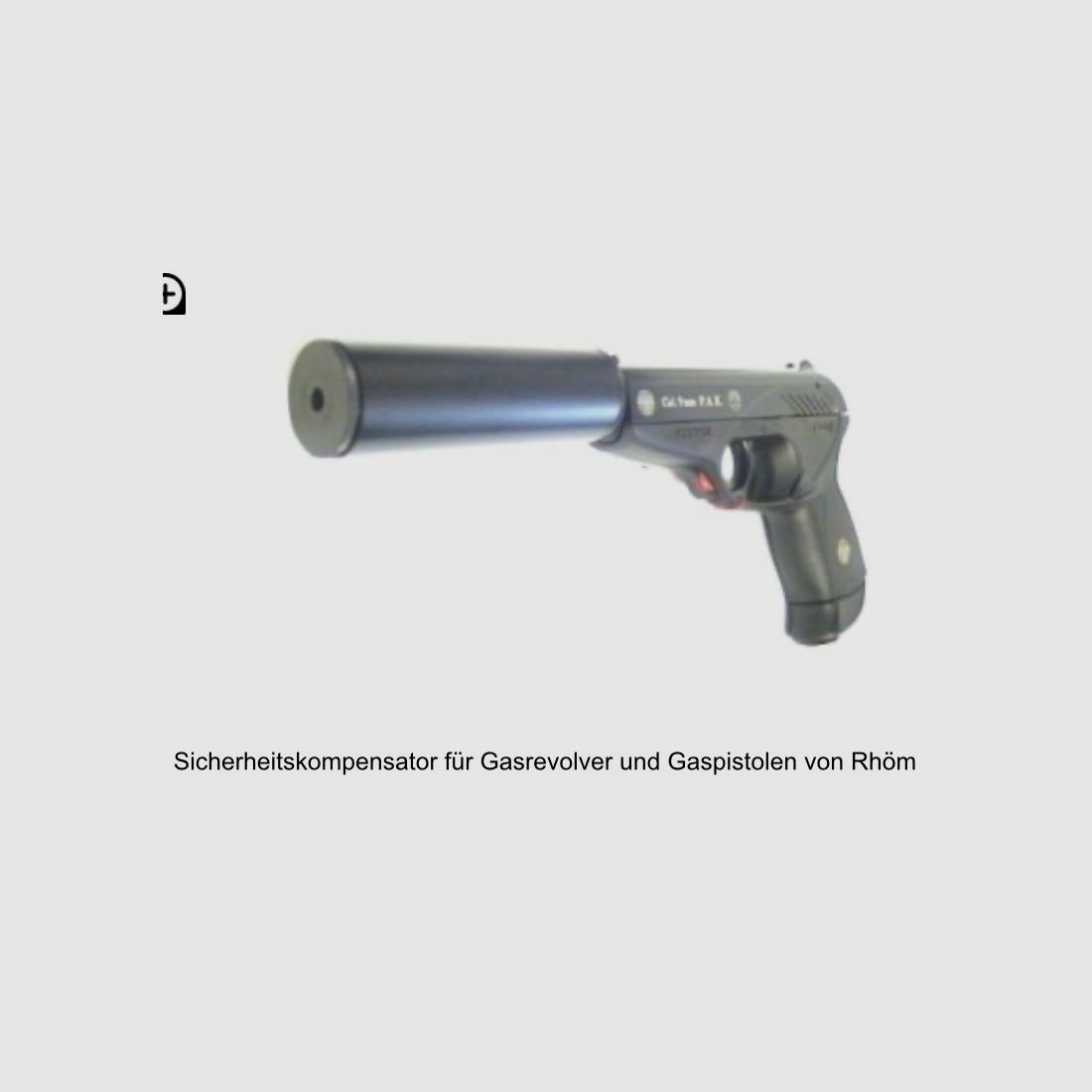 RÖHM Sicherheits-Kompensator Schalldämpfer für Schreckschusswaffen (SRS)