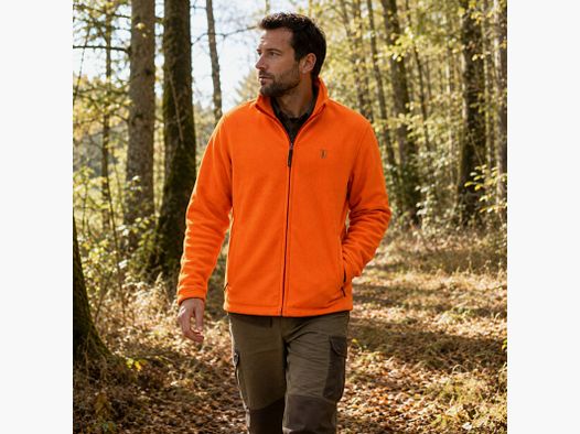 Veste polaire Deerhunter Atlas Light orange 200 g/m²