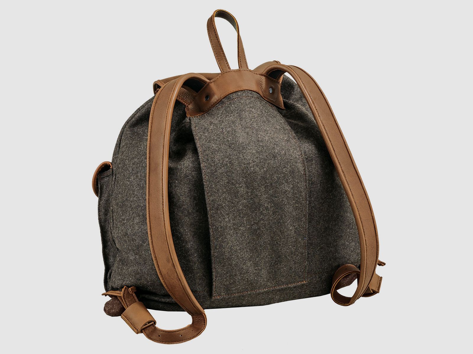 Rucksack Loden de Luxe mit Elch-Leder