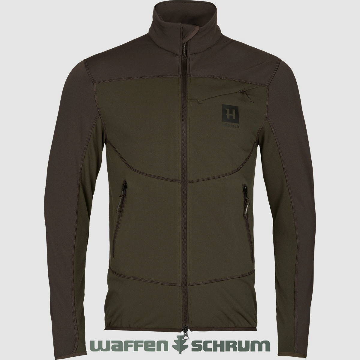 Härkila Fleecejacke Olaf Willow green/Shadow brown