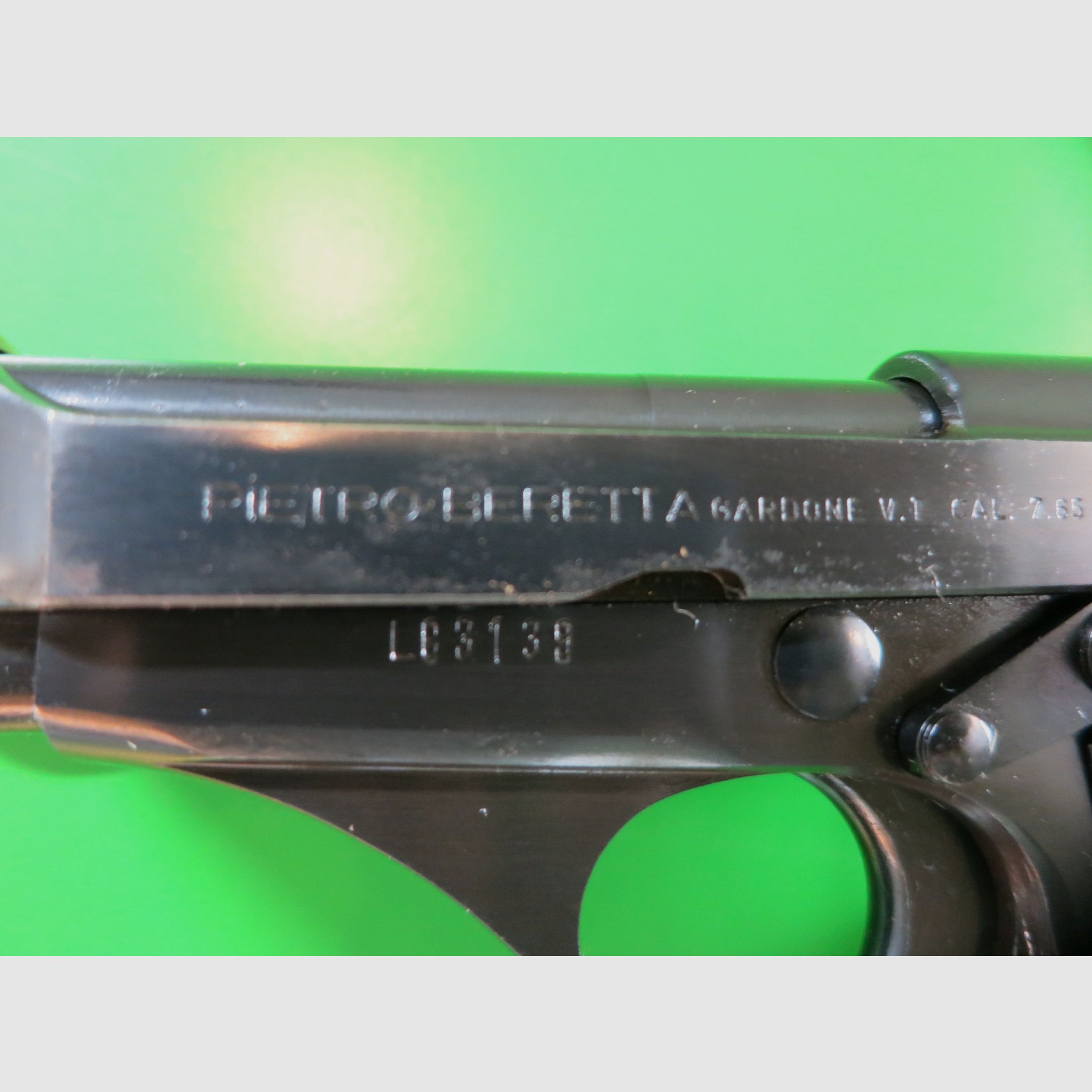 Halbautomatische  Beretta Modell 70,  7,65 mm Br. + Holster      #10
