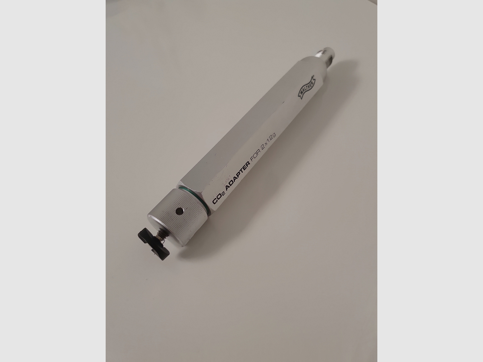 Adattatore CO² per 2x 12g di WALTHER con guarnizione di ricambio