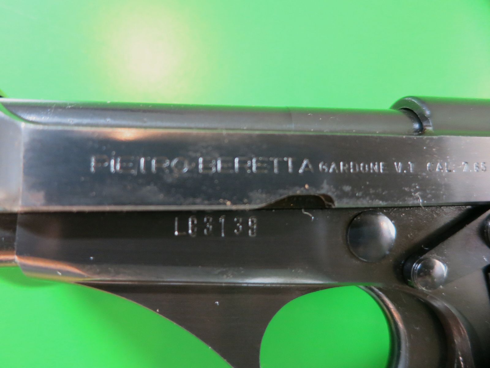 Halbautomatische  Beretta Modell 70,  7,65 mm Br. + Holster      #10