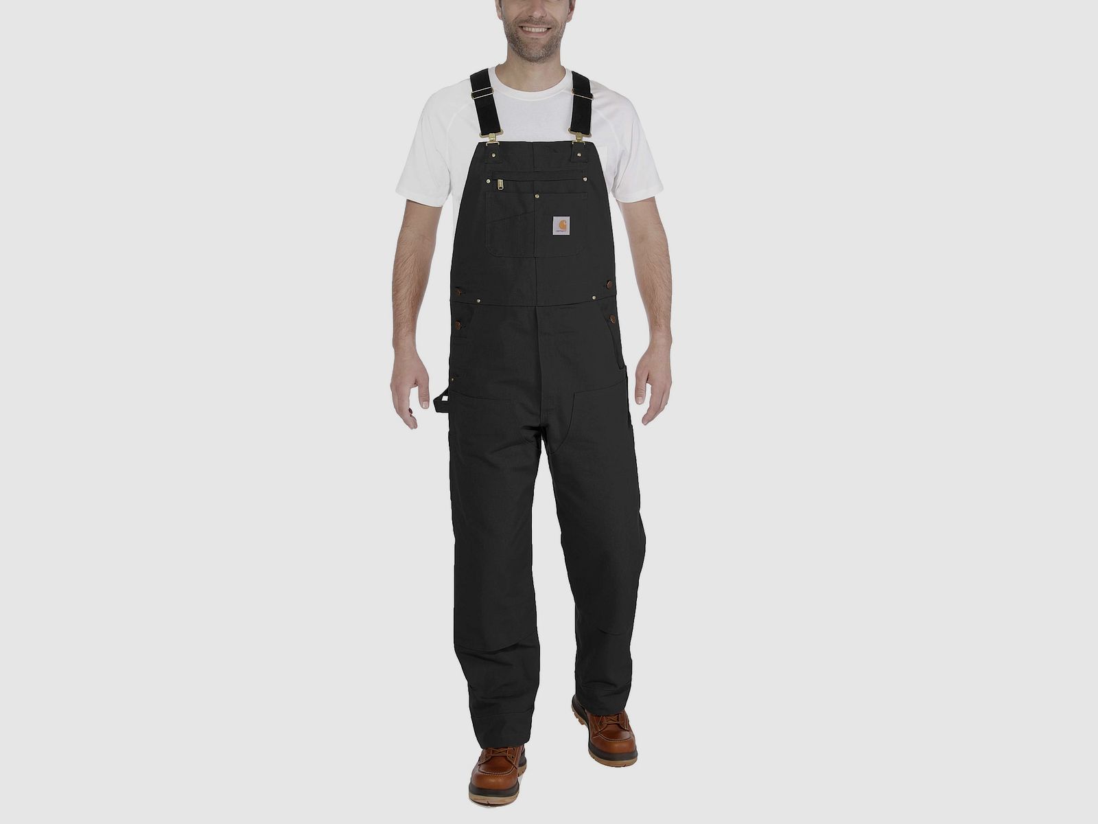 Carhartt Bib Suspender Pants Men Black W50/L30