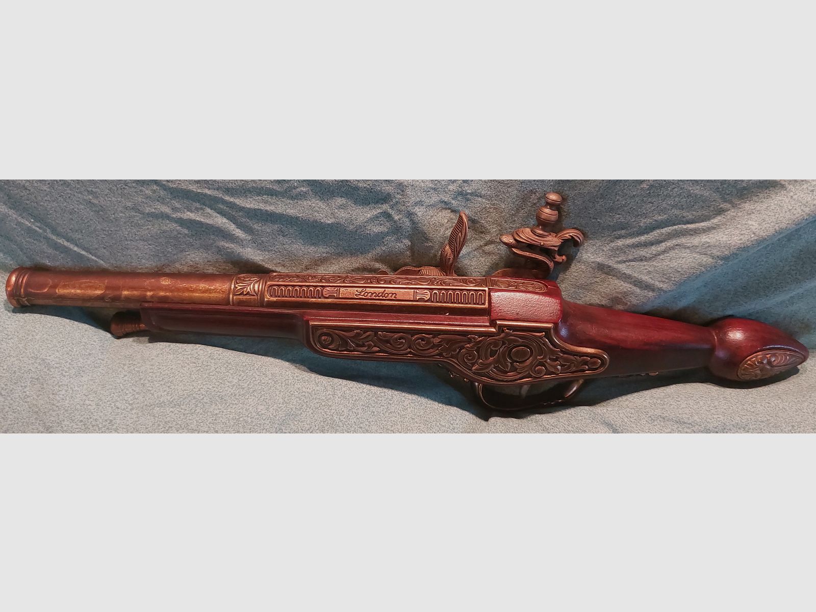 English Pistole Hadley 1760 London Nachbau Deko Waffe