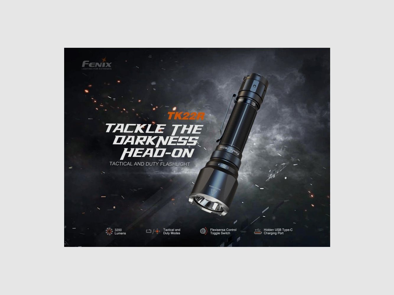 Fenix TK22R - Linterna LED 3200 Lúmenes 480 METROS 5000mAh, imagen 6 de 14