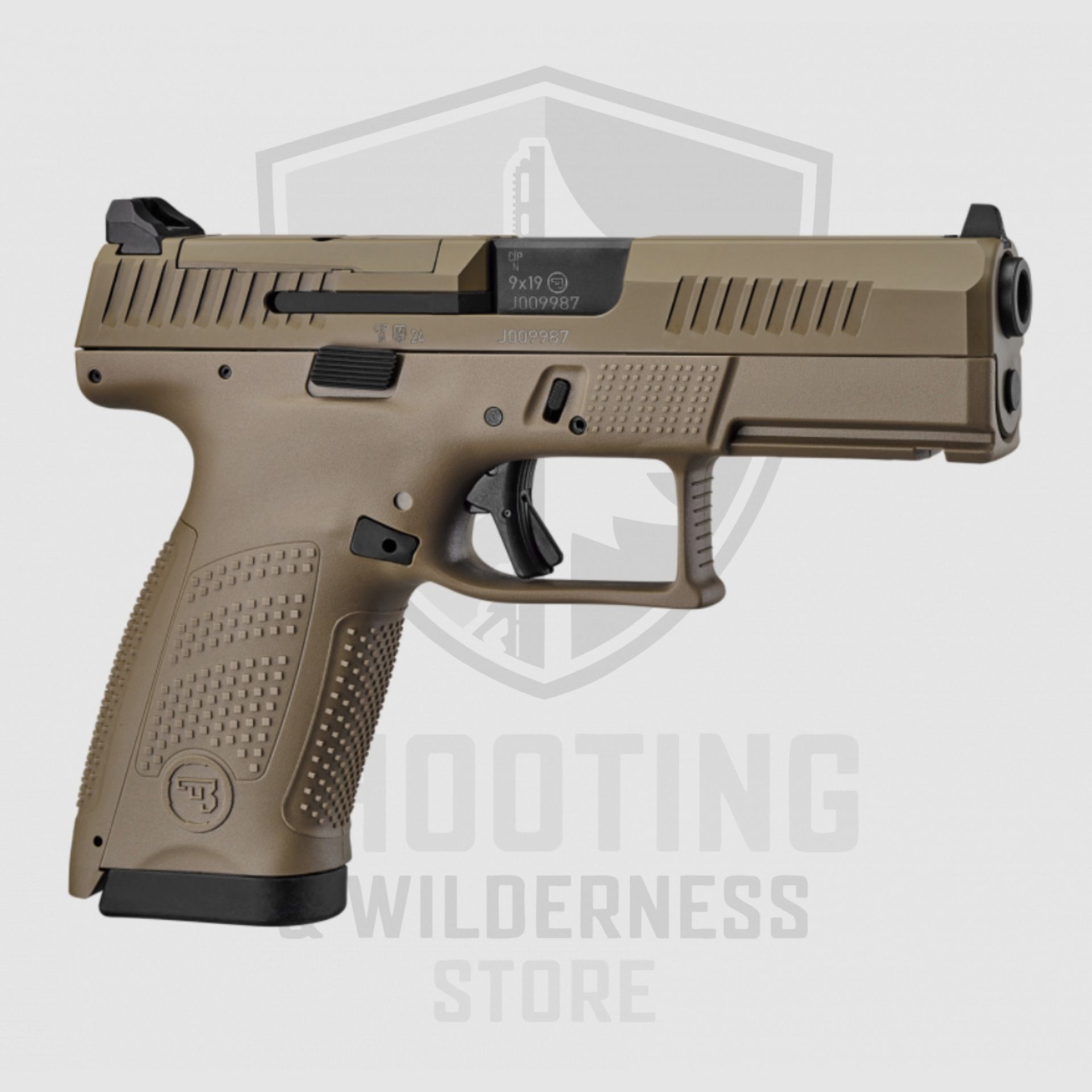 Pistola CZ P-10 C OR FDE (variante civile della nuova pistola P13 della Bundeswehr), immagine 1 di 4