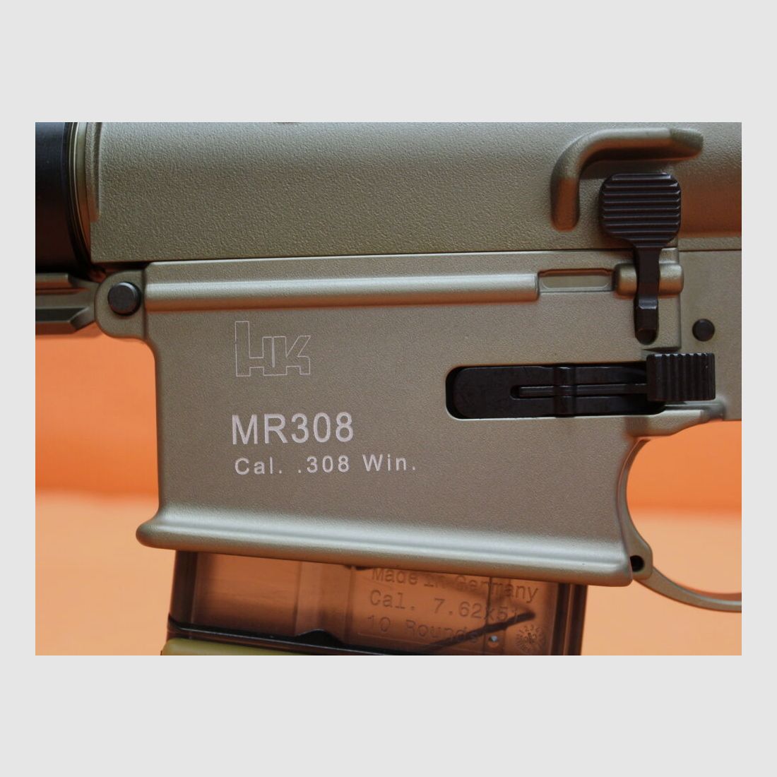 Heckler&Koch Ha. Geweer .308Win Heckler&Koch/H&K MR308 A3 20" loop RAL8000 HKey, Gas-piston-systeem HK417/G28
