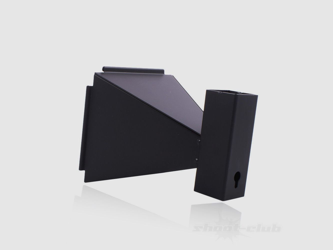 shoXx funnel bullet trap made of steel 14x14cm, black