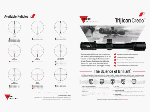 Credo 1-4x24 SFP MRAD Ranging rouge