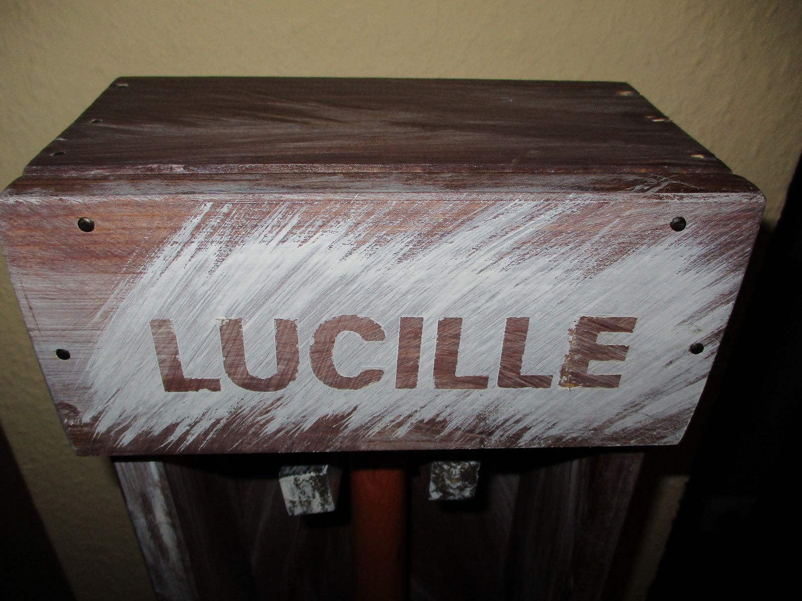 Der Walking Dead Negan Baseballschläger Lucille in Holzbox