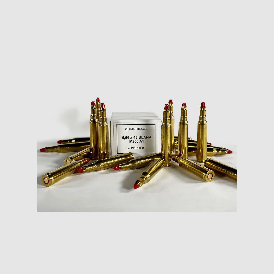 PPU Manöver Platzpatrone .223 Rem. M200A1 Blank (long) 1 Packung (20 Schuss á 0,745 €*)