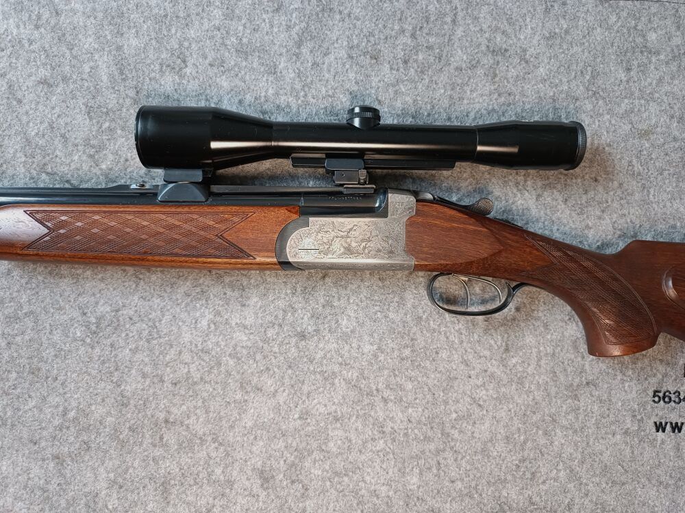Fusil à deux coups IFFLI-Kettner avec lunette Schmidt & Bender 6x42