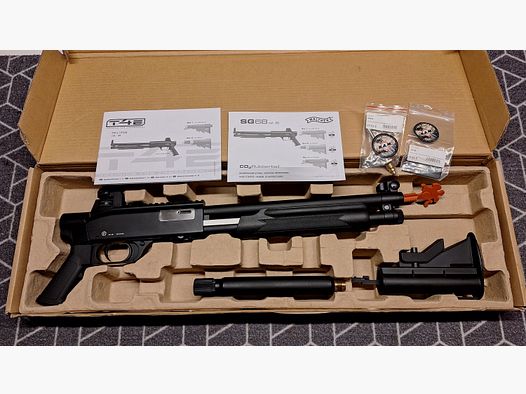 Walther T4E SG68 hagelgeweer + Exp. ventiel OVP in ALS NIEUW!