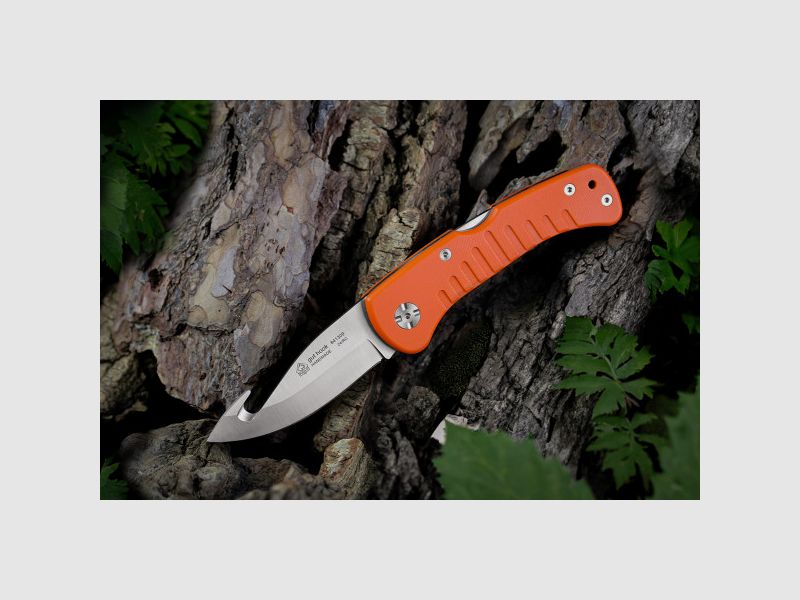 Coltello da caccia PUMA IP con buon gancio, arancione G10