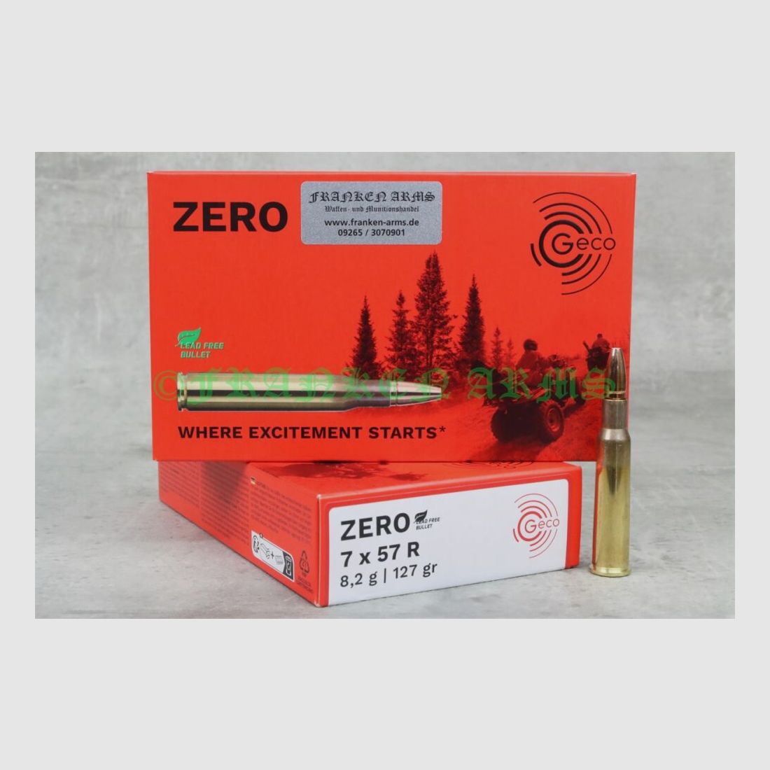 GECO Zero 7x57R 127gr. 8,2g 20 piezas precios por cantidad