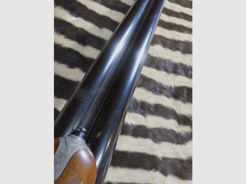 Bockflinte mit Platten DUMOULIN Kal. 12/70 Lauf 68 cm 3/4 3/4, Bild 12 von 12