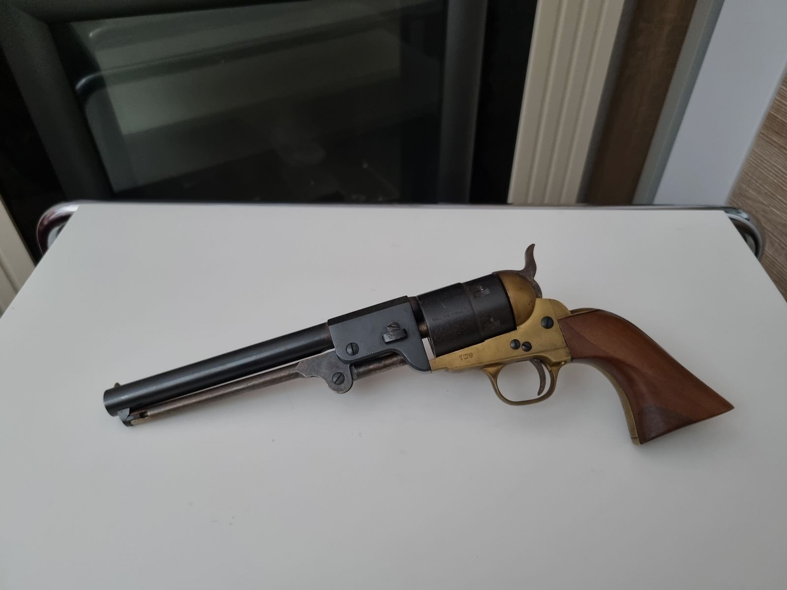 Western Navy 1851 9mm Knall Seltener Neumann Umbau PTB 357/2 