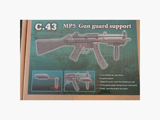 Cyma MP5 Gun Support Handguard w/ Foregrip Rail Frontset AEG Airsoft Softair 6mm