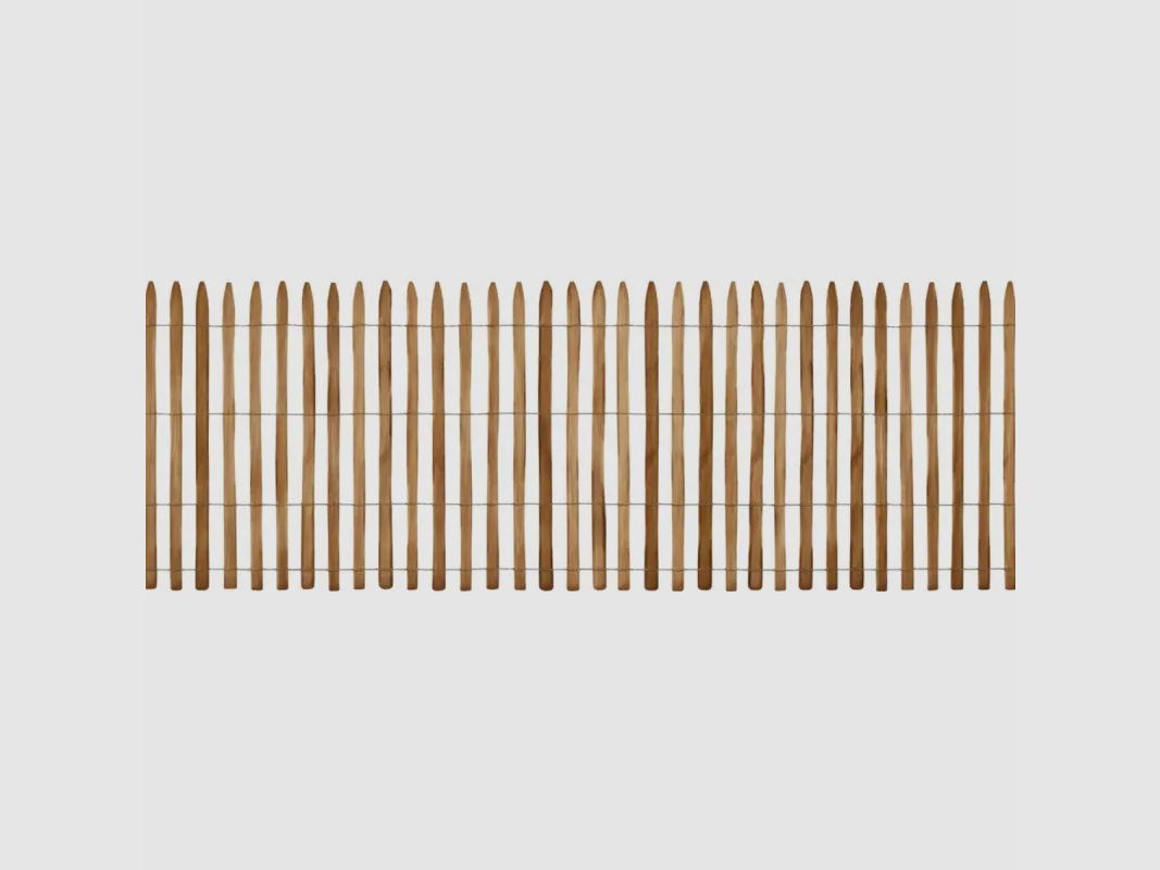 Zäun aus PEFC-zertifiziertem Kastanienholz - 10m x 1m - Abstand 6-7 cm, Bild 6 von 9