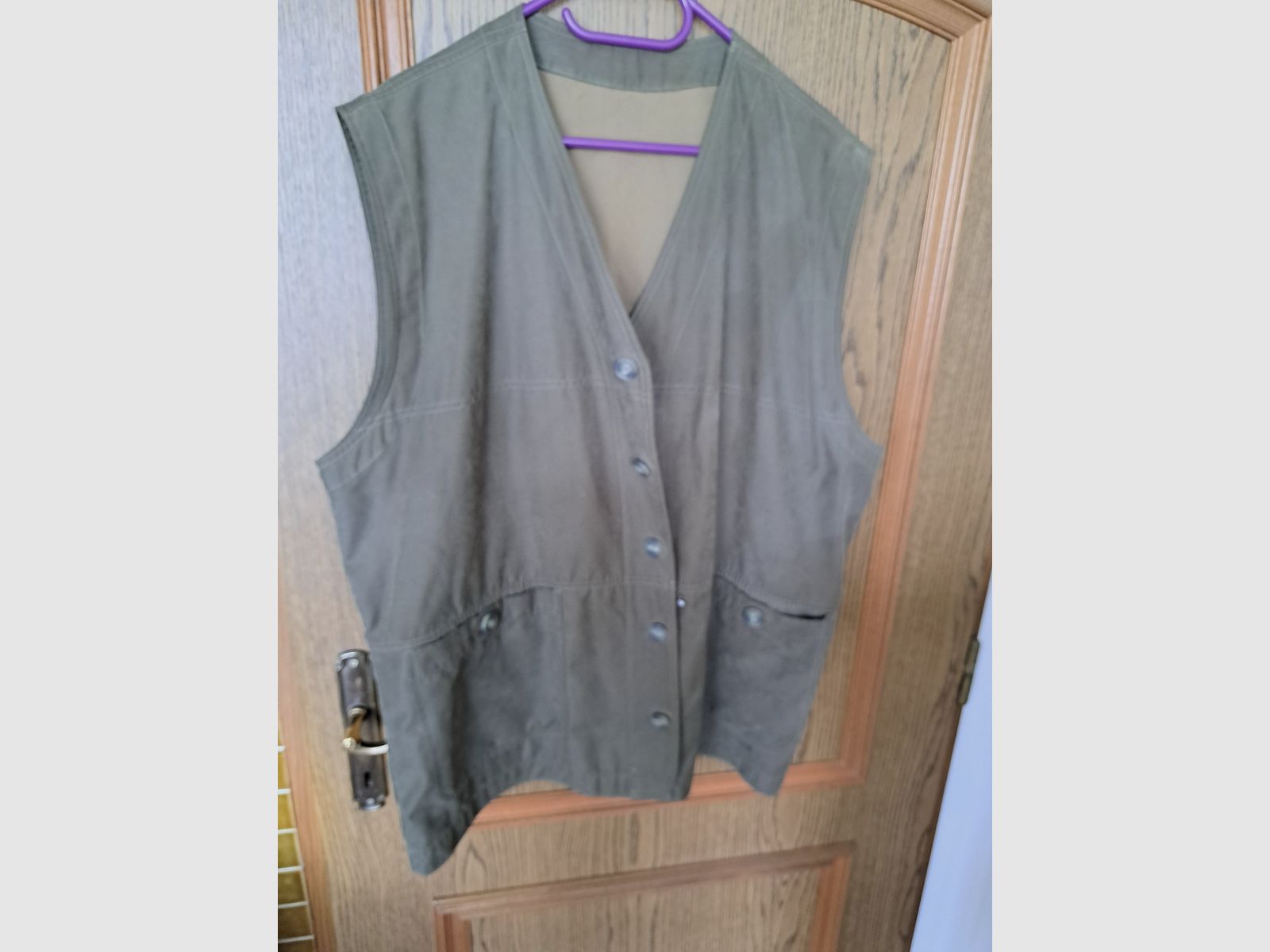 poco usado chaleco de cazador verde talla 62