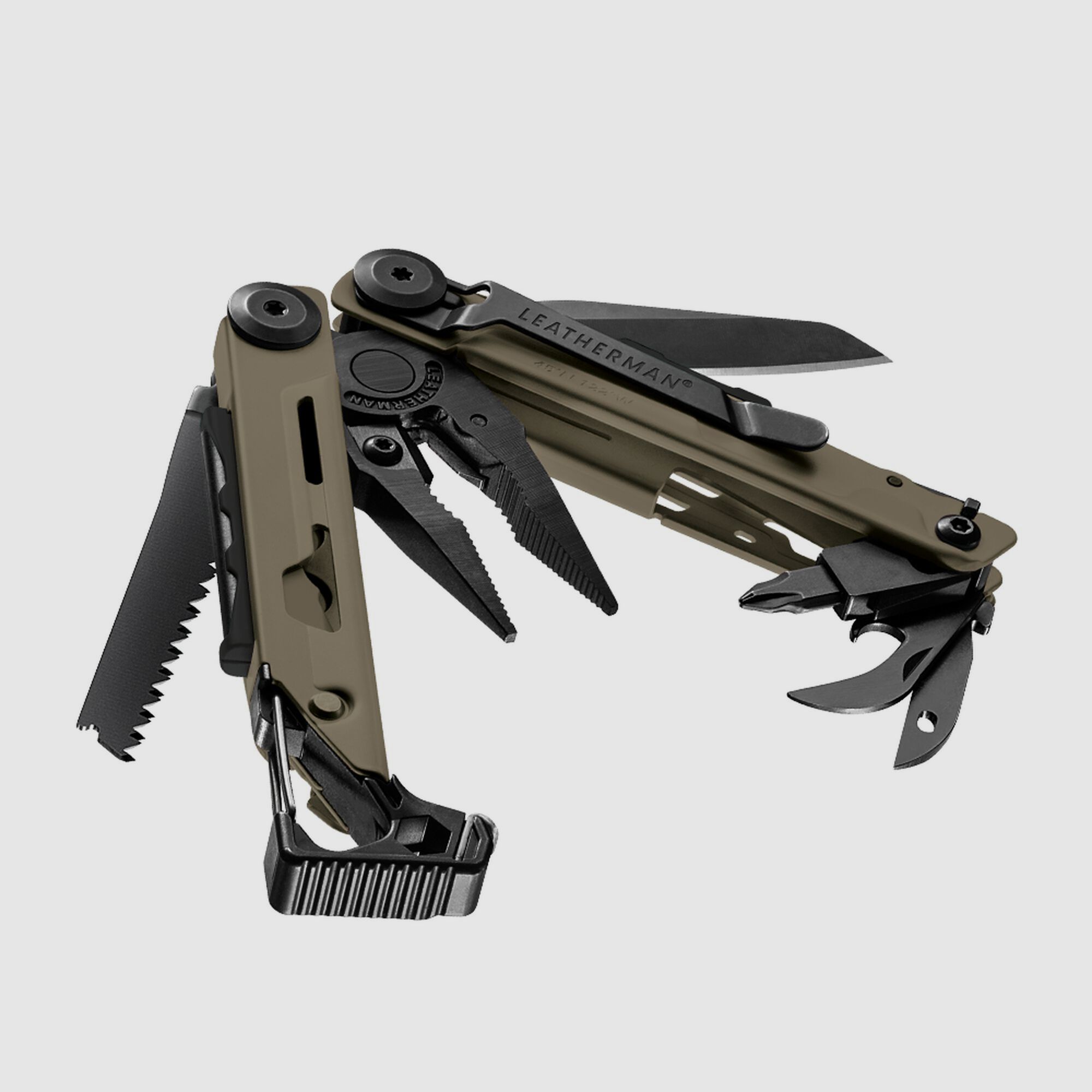 Leatherman SIGNAL Coyote Tan, Molle Holster, Schwarz, L
