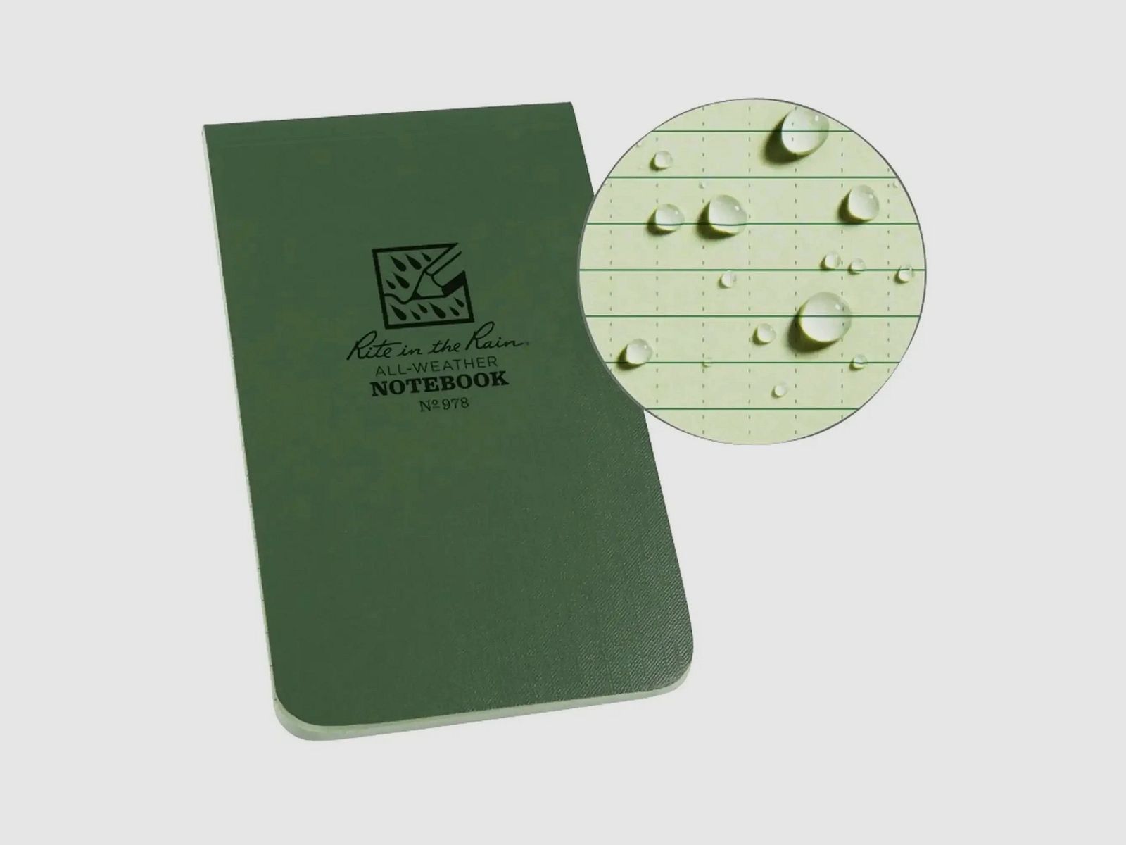 Rite in the Rain Memo Blok groen Nr. 978