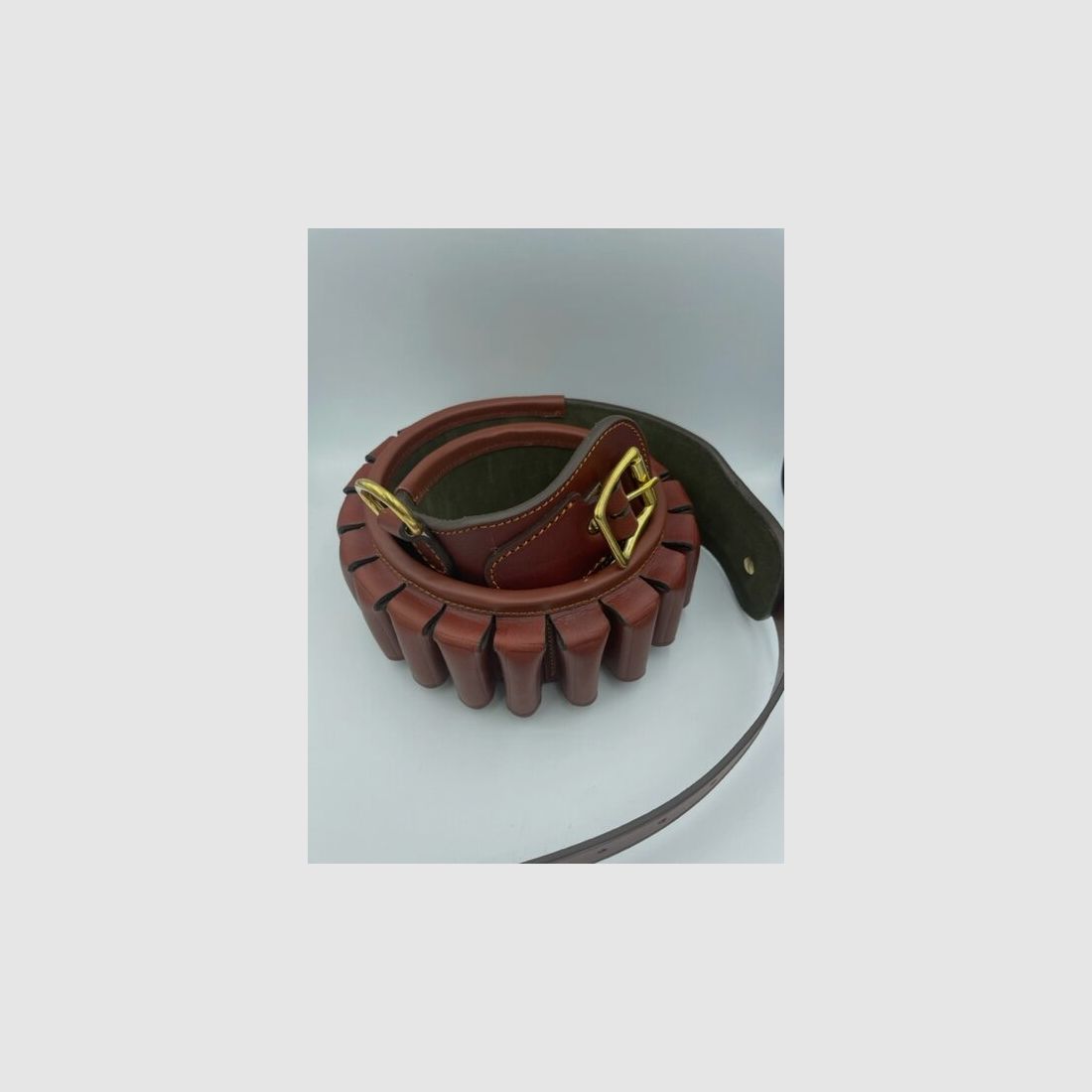 Rey Pavon Patronengürtel aus 100% Rindsleder Kal. 12