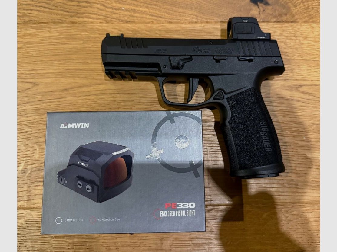 SIG SAUER P322 Black HV with Aimwin PE330
