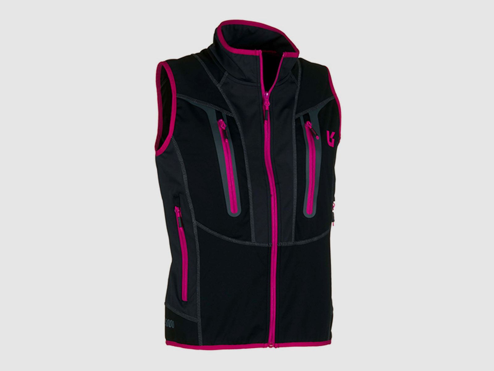 WESTE – DAMEN – UNIVERS – OUTDOOR ADAMELLO U-TEX Grau/Schwarz/Pink, Bild 3 von 4