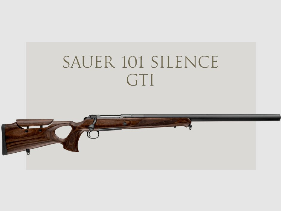 J.P. Sauer & Sohn SAUER 101 GTI SILENCE 8x57IS LL 42 cm w tym integracyjnym tłumiku dźwięku
