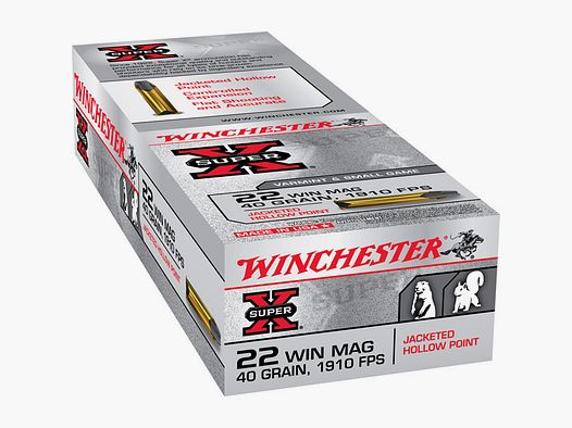 Winchester Super-X .22 Win. Mag. 40GR JHP 150 Patronen