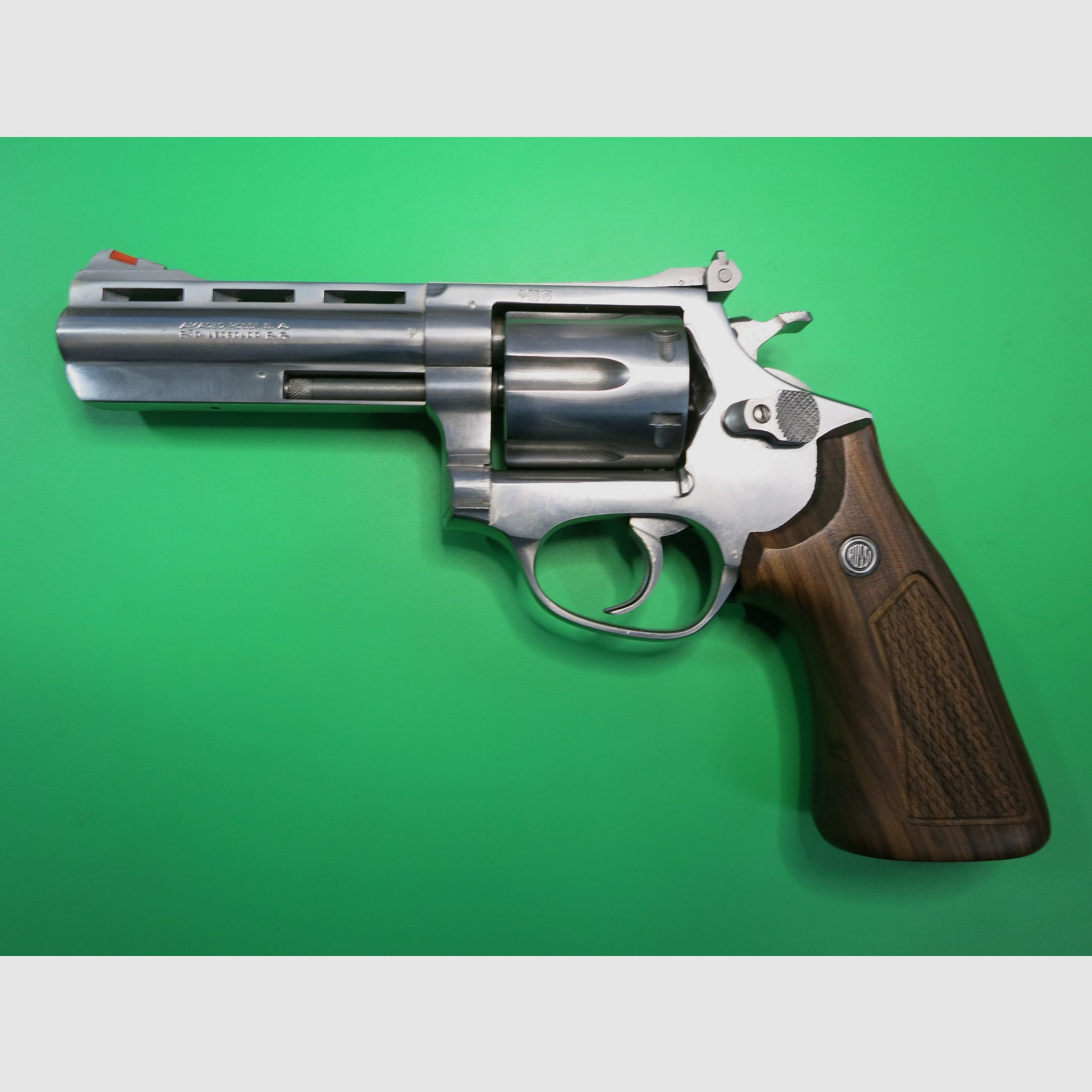 Rossi Interarms Edelstahl Revolver M851, .38 Special, 6 Schuss, DA/SA, Amadeo-Rossi M-851, Fallenjagd #17