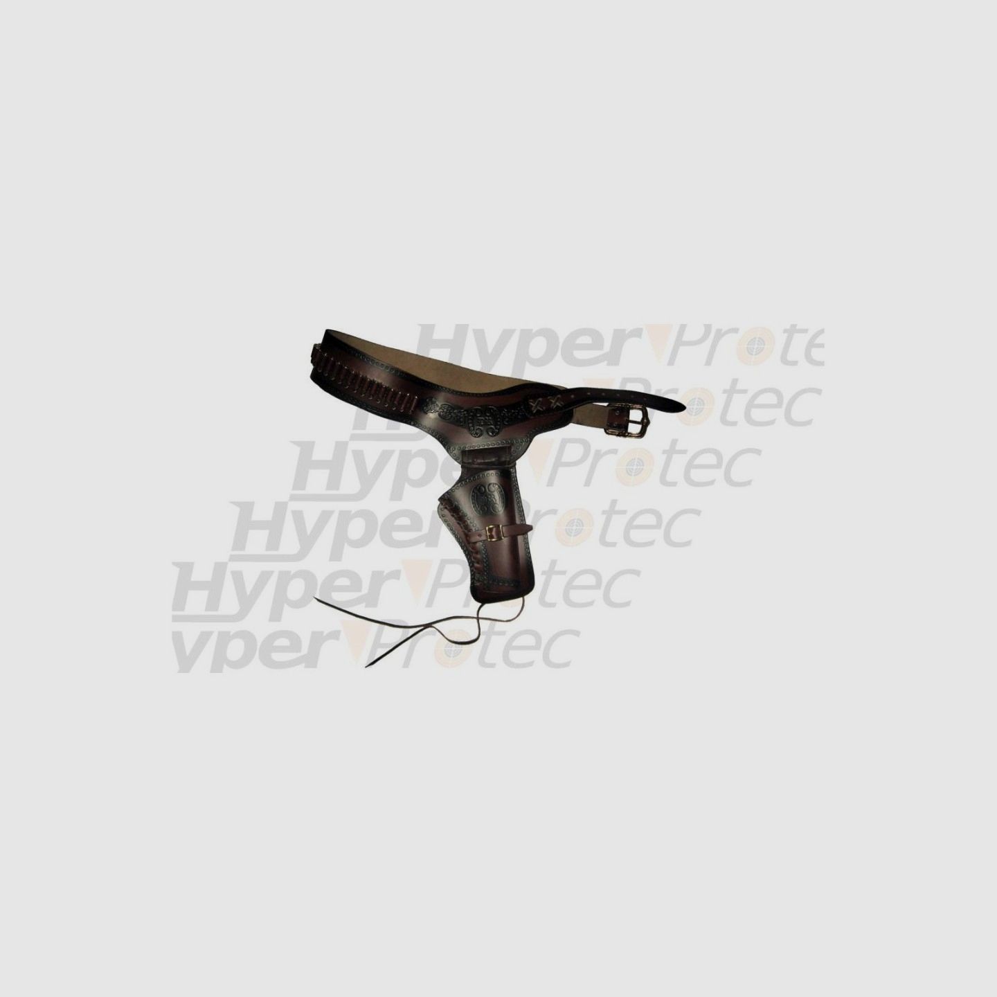 Holster Western Denix für zwei Revolver - Braun