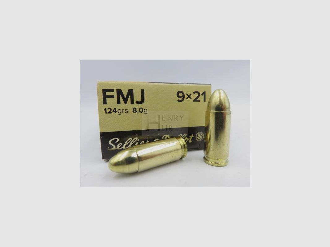 SELLIER BELLOT 9X21 FMJ 124GR X50