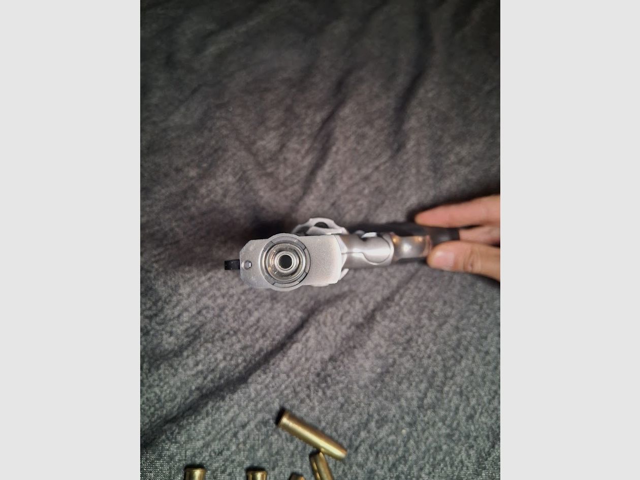 Revolver CO2 Dan Wesson 357 Magnum + 12 bossoli per diabolo da 4,5 (prezzo stracciato per bisogno di soldi), immagine 4 di 4