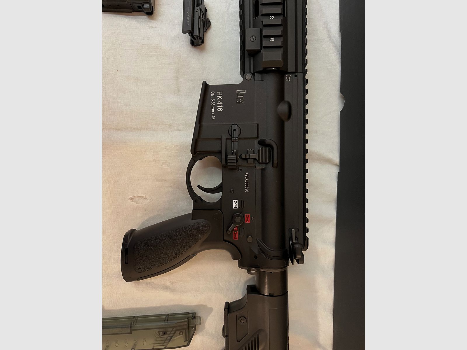 Umarex VFC Heckler & Koch HK416 A5 Airsoft Vollmetall Gas-Blow-Back 6mm BB nero - Generazione 3 nuovo leggermente graffiato handguard NP 650€