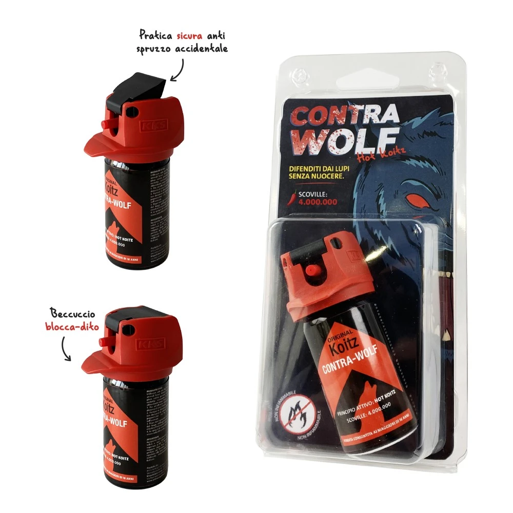 Spray Antiaggressione Contra Wolf