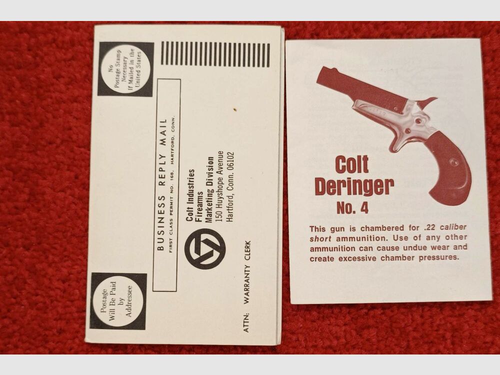 Colt Mod. Derringer Colt No. 4 Lord + Lady .22Short
