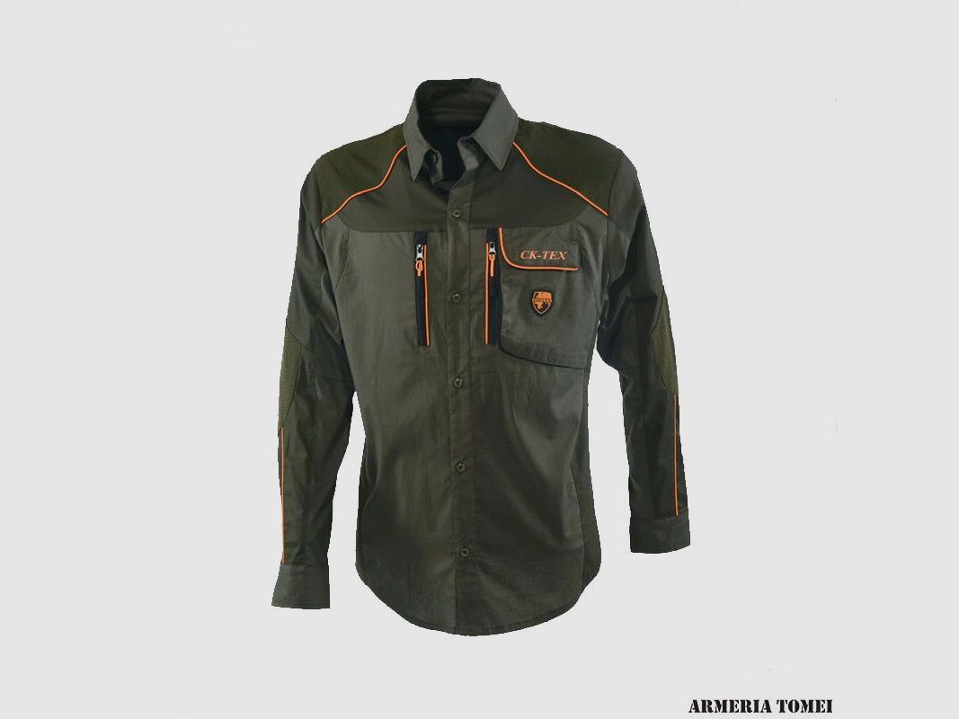 UNIVERS – Shirt with Inserts Green/Orange